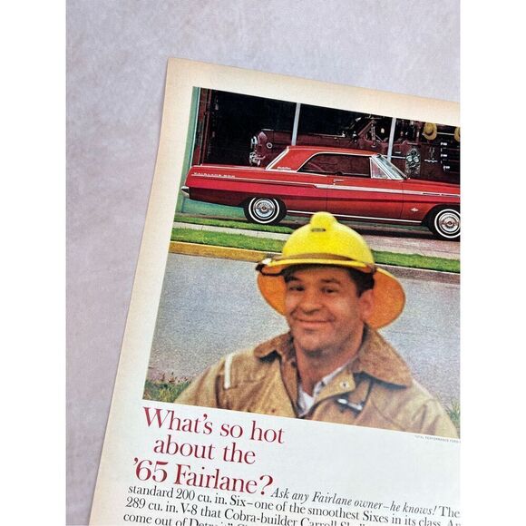 Vintage Print Advertisement Ad 1965 Ford Fairlane 500 Sports Coupe Print Ad - Picture 5 of 6